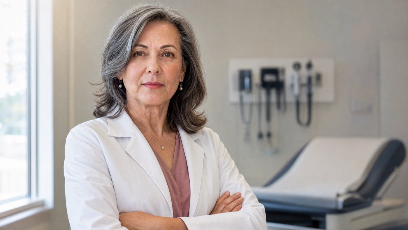 Dr. Ellen Marsh in her exam room